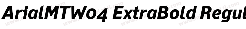 ArialMTW04 ExtraBold Regular字体转换